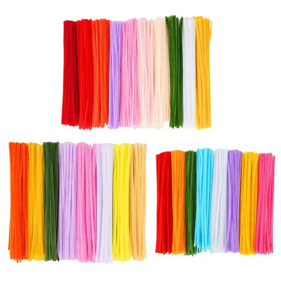 Colorful Pipe Cleaners, Bright Colors Chenille Stems for Crafts, DIY Flowers Twistable Pipe Cleaners, Creative Projects for Kids And Adults