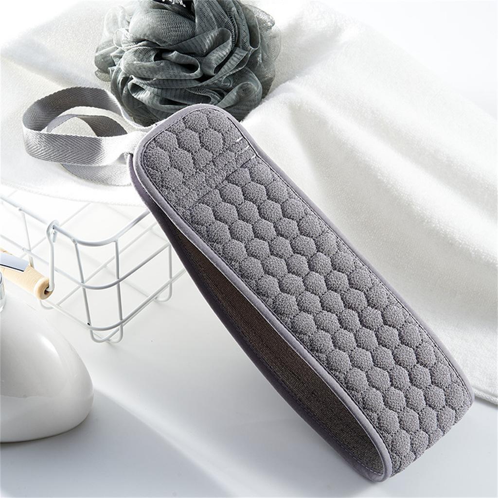 Men's Long, Double-sided Exfoliating Bath Towel for Back Scrubbing, Powerful Shower Scrub and Mud Removal Tool, Household Coarse