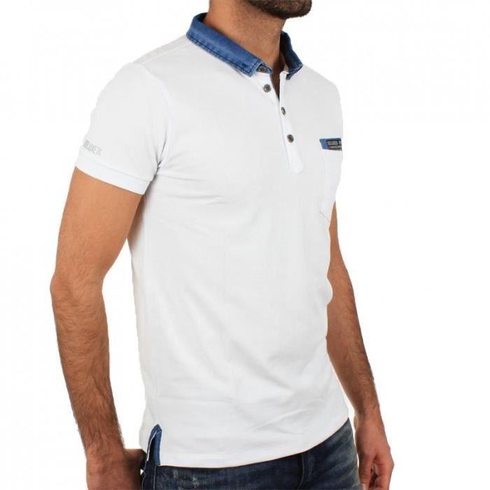 Tee shirt homme Deeluxe74 Hacien Bleu