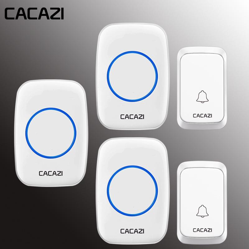 Wireless Waterproof Doorbell with Remote Control, 58 Tones & 4 Volume Levels, Memory Function, Long Range