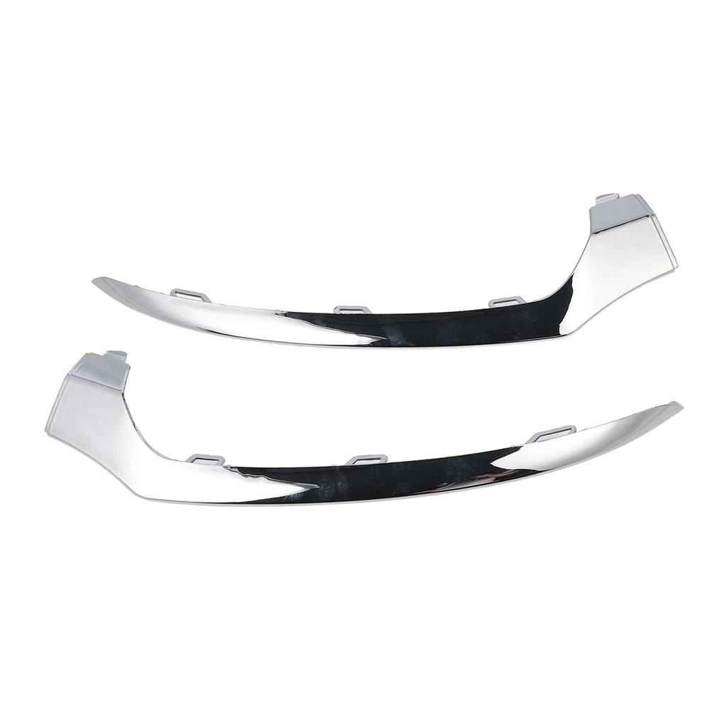 2PCS Chrome Front Bumper Lower Trim 2058851374 Replacement for Benz C‑Class W205 C205 A205 S205