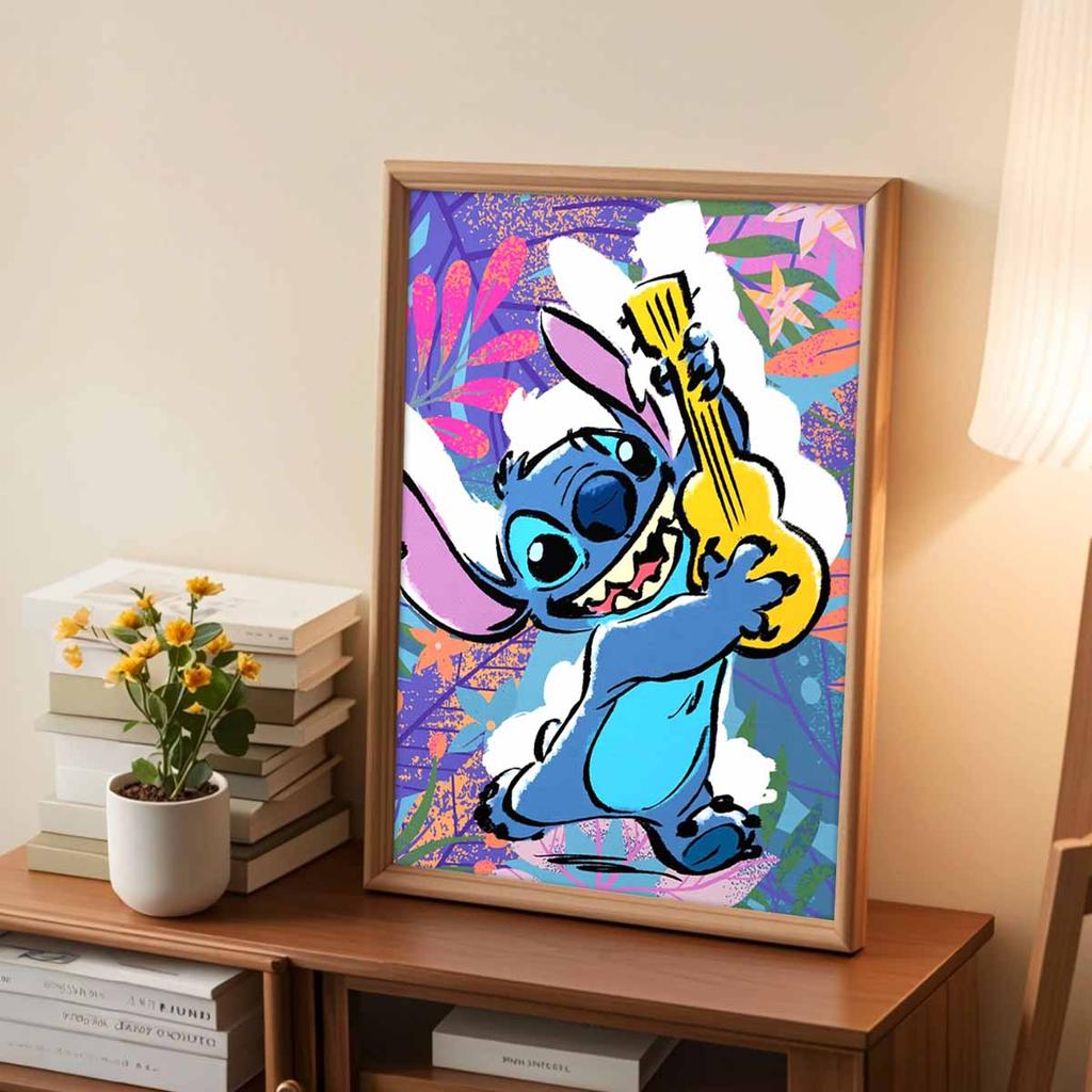 Full Round Diamond Painting Stitch Playing The Guitar Art Rhinestone Picture Mosaic DIY 5D Cross Stitch Embroidery Home Decoration