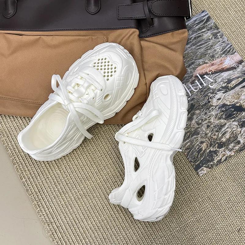 

Women s 2025 Summer Thick - Sole EVA Clogs - Slip - Resistant, Breathable, Odor - Free, Soft & Comfortable, Fashionable Shoes 40-41 білий