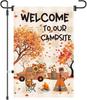 12x18inch Fall Camping Garden Ags Welcome To Our Campsite Garden Ag Double Sided Polyester Outdoor Decor Camping Ags F GGX