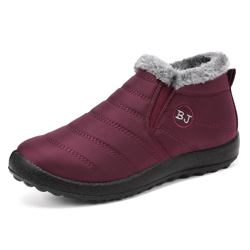 Warme Winter-Schneestiefel: Verdickte Samt-Freizeit-Baumwoll-Gehschuhe für Paare