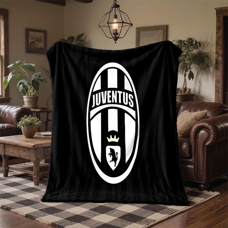Juventus FC Print Flannel Blanket Soft Warm Sofa Bed Throw Blanket For Home Office Bedroom