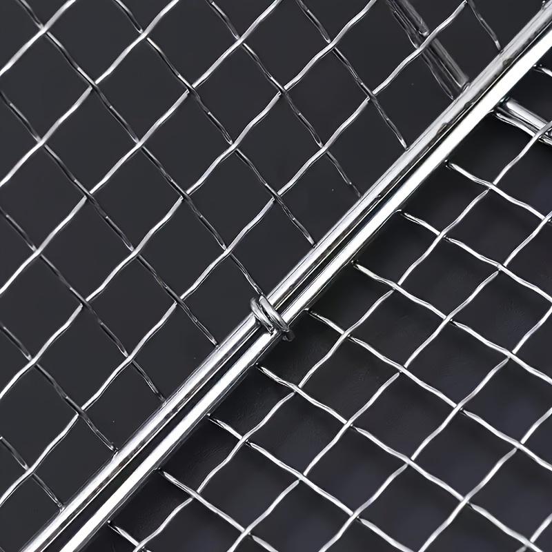 [Multi-purpose] Heavy-duty Stainless Steel Grill for Even Cooking - Ideal for Camping, Picnics and Family Gatherings