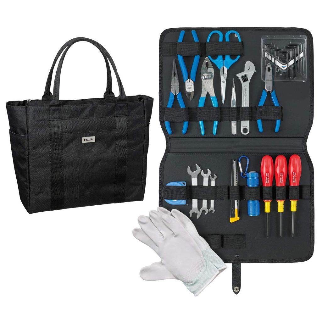 HOZAN Tool 24 For Research Institute Home Car Disaster Prevention Set, Pieces, Factory, School, Equipment, DIY, Tools, S-372