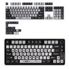 PBT Puddings Keycaps Set 122Keys 4-Side Color Light Diffusions And Heat Sublimated Printing For Mechanical Keyboards