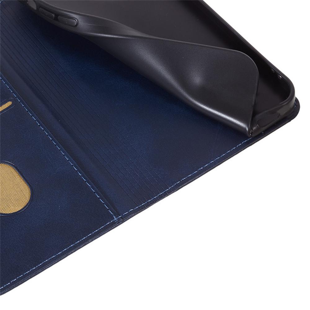For iPhone 17 Pro Case Strong Magnetic PU Leather Phone Cover Calf Texture