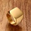 2025Vintage Simple Polished 18MM 304 Stainless Steel Titanium Ring