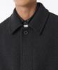 Musinsa Standard Wool Blend Maxi Balmacaan Robe Coat [Charcoal Grey]
