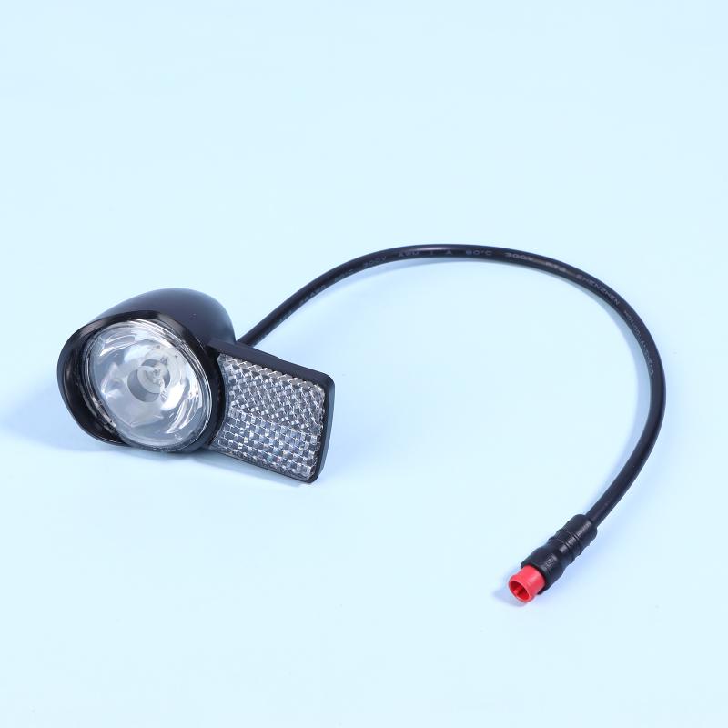 Schwarzer Elektrorad LED-Scheinwerfer 6V-60V Wasserdichte ABS-Abdeckung für erhöhte Sicherheit bei Nachtfahrten