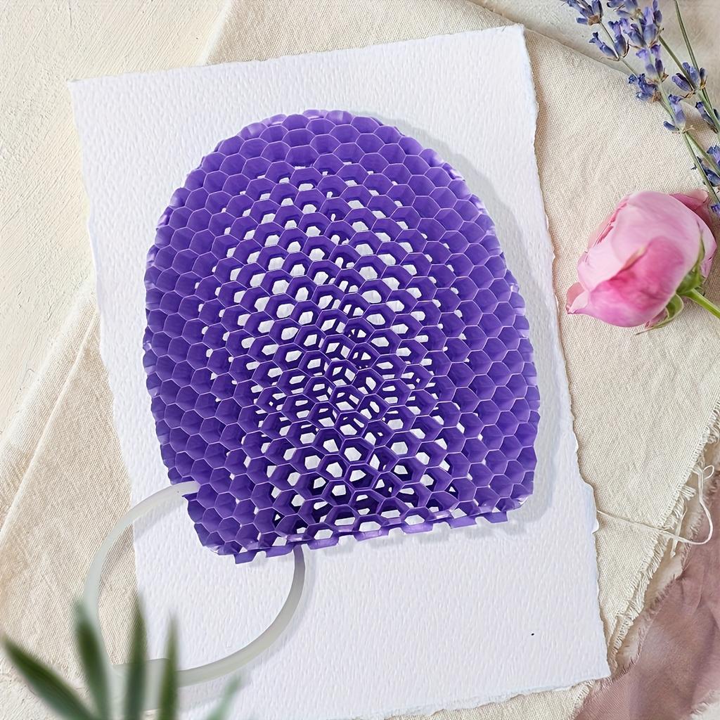 1PC TPU Material Honeycomb Exfoliating Finger Mitt For Face And Body, Innovative Production Process, Three-Dimensional Honeycomb Weave Structure