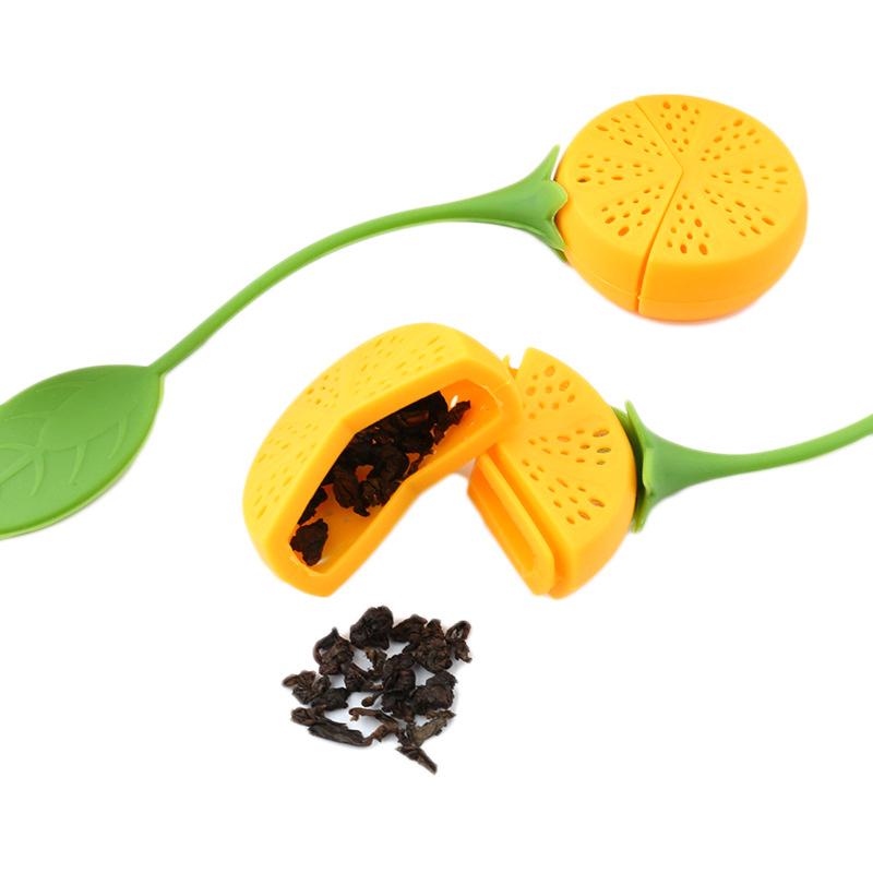 

1pc Silicone Tea Filter Lemon Tea Set Creative Silicone Tea Set Gift Filter Tool