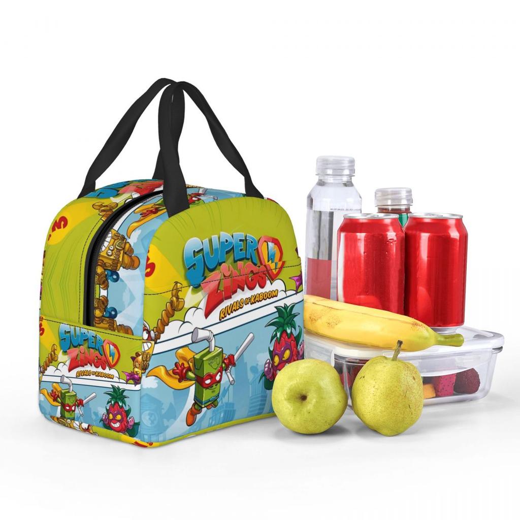 Insulated Lunch Bags Super Zings Accessories Funny Superzings Lunch Food Box Fashion Thermal Cooler Bento Box For School