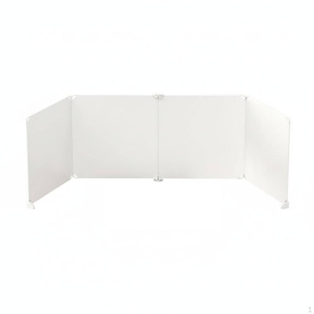 Tri-fold Desk Partition Easy Assembly Privacy Divider Shield for Classroom Exam