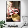 AI painting European and American sexy big breasted naked woman canvas poster uncensored blonde beauty erotic wall art