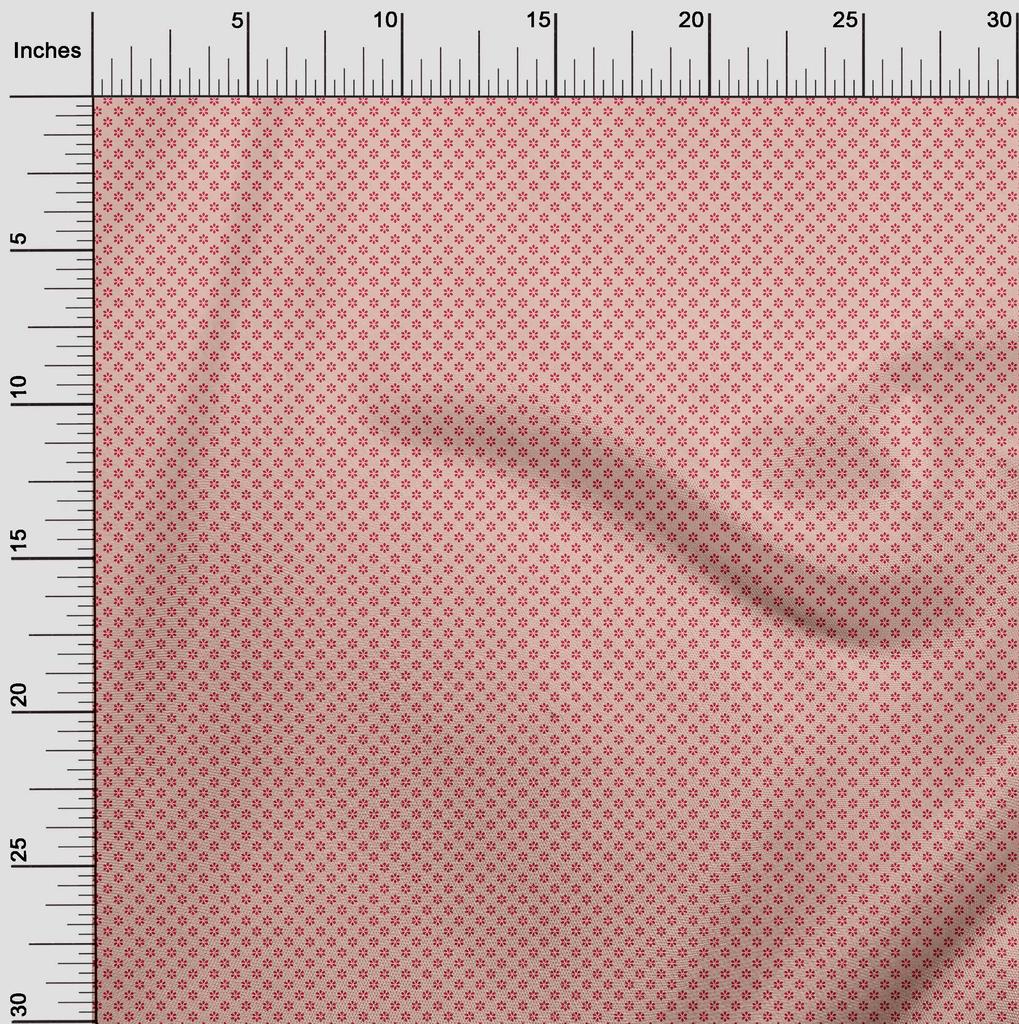 oneOone Cotton Flex Peach Fabric Block Sewing Craft Projects Fabric Prints By Yard 40 Inch
