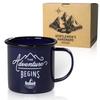HARDWARE Enamel Mug for Outdoor Camping GENTLEMEN'S [Official Import] (Blue)