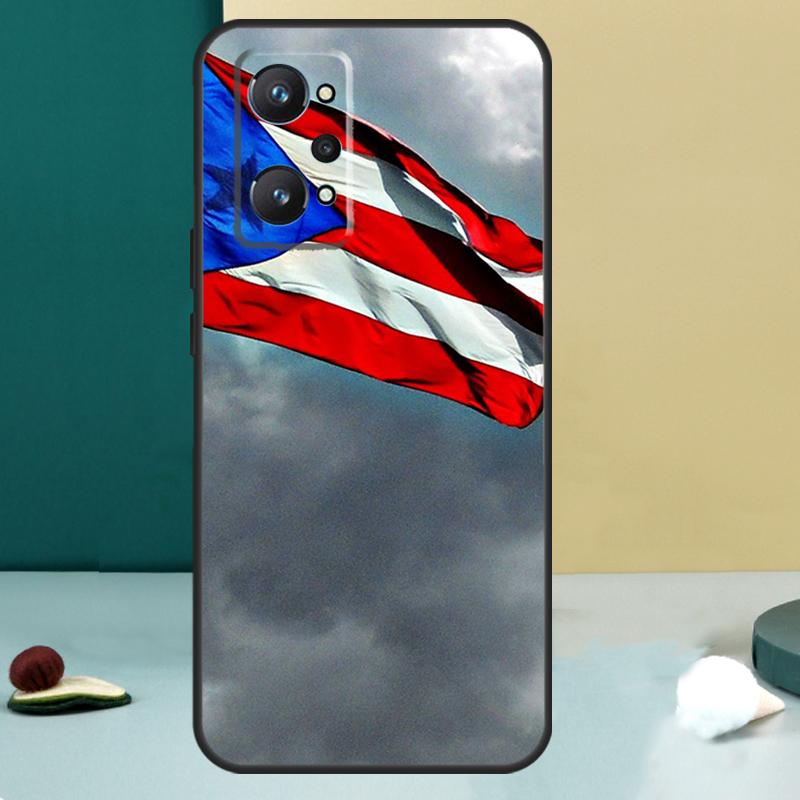 Puerto Rican Flag For Realme GT 7 Pro GT 5 6 6T C67 C61 C55 C53 C51 C21Y C25S C75 10 11 12 13 14 Pro Plus Case