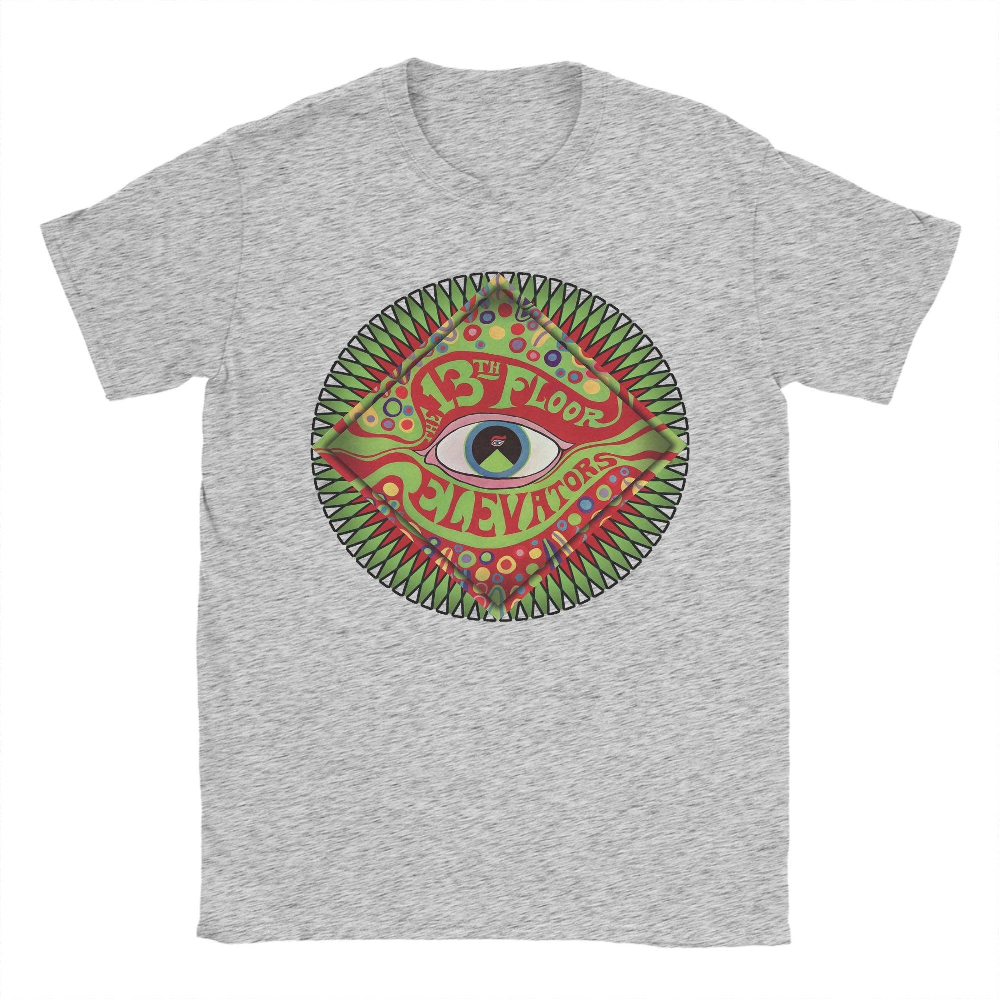 

Чоловіча футболка Rock Band 13th Floor Elevators з чистої бавовни, унікальні футболки, з круглим вирізом, футболка з туру, топи з коротким рукавом, для дорослих XL