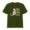 Katzenpapa T-Shirt Besitzer Bengal Echte Männer Lieben Katzen vintage Gewaschen Designer-Kleidung Stilvoll homme Lässig Atmungsaktiv Unisex
