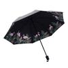 Umbrella Flamingo vinyl umbrella UV protection parasol Women's sun protection three-fold umbrella