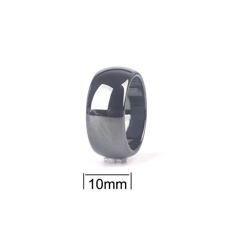 

Черные магнитные гематитовые изогнутые парные кольца - Европейский и американский стиль моды для мужчин и женщин Size 10