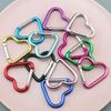 3/6/9/12PCS Heart-shaped Carabiners Random Mix Color Keychain Suitable for Camping Outing Travel Hanging Buckle Hook Gadgets ZYF