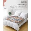 Blanket Multifunctional Boho Knitted Throw Vintage Wave Tassel Blanket for Sofa Couch Window Seat Lightweight Nap Air Conditioning Blanket
