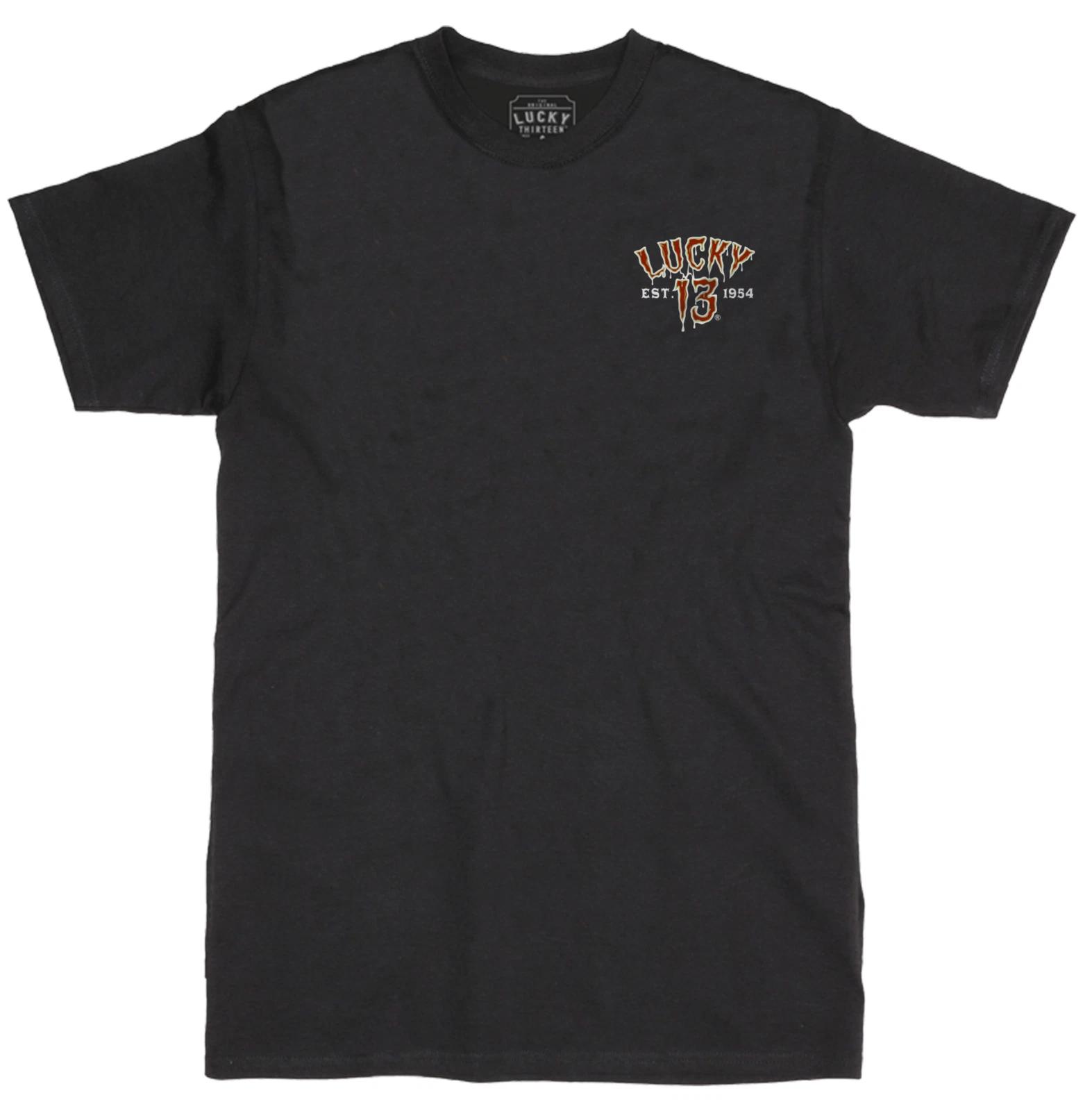 Authentic LUCKY 13 Gillman T-Shirt Black S NEW S