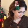 Cute Cartoon Christmas Tree Hair Clip Elk Sweet Santa Claus Hairpin Felt Headwear Xmas Wool Barrettes Girls