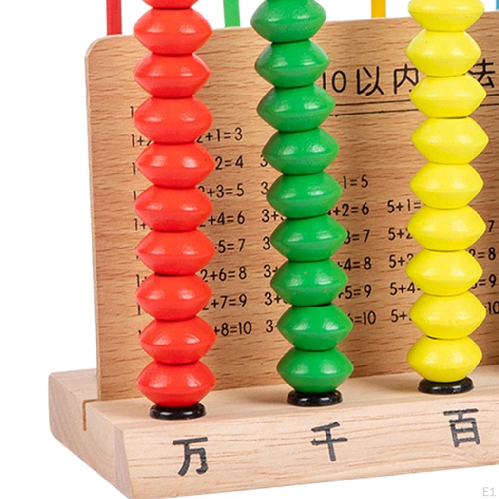 Abacus Toy Math Counting Bead Hand Eye Coordination Counters Toys Wooden for
