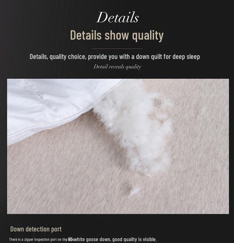 All-Cotton Cable Knit Goose Down Duvet - Thick, Warm Quilt for Autumn and Winter