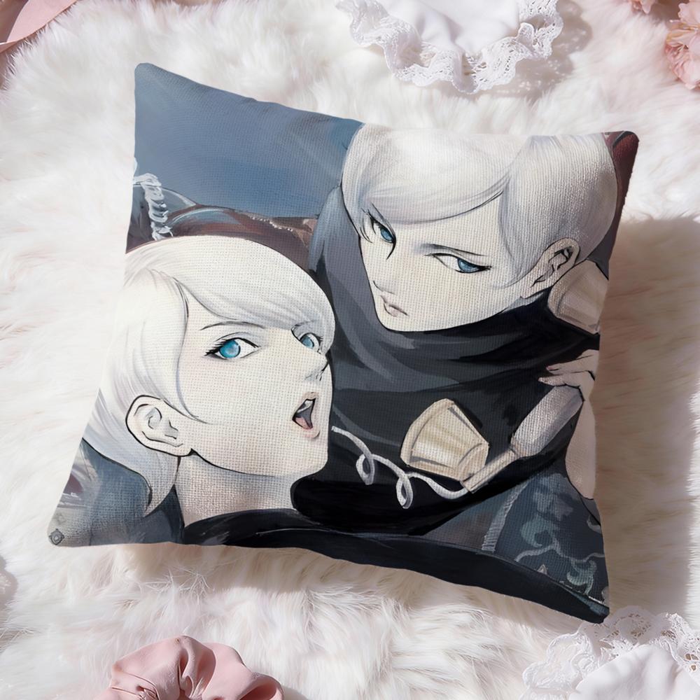 Anime M-Migi & DaliS Cushion Cover Premium Comfort Reversible Pillow Cove -Two in One Design for Any Room & Car Interior