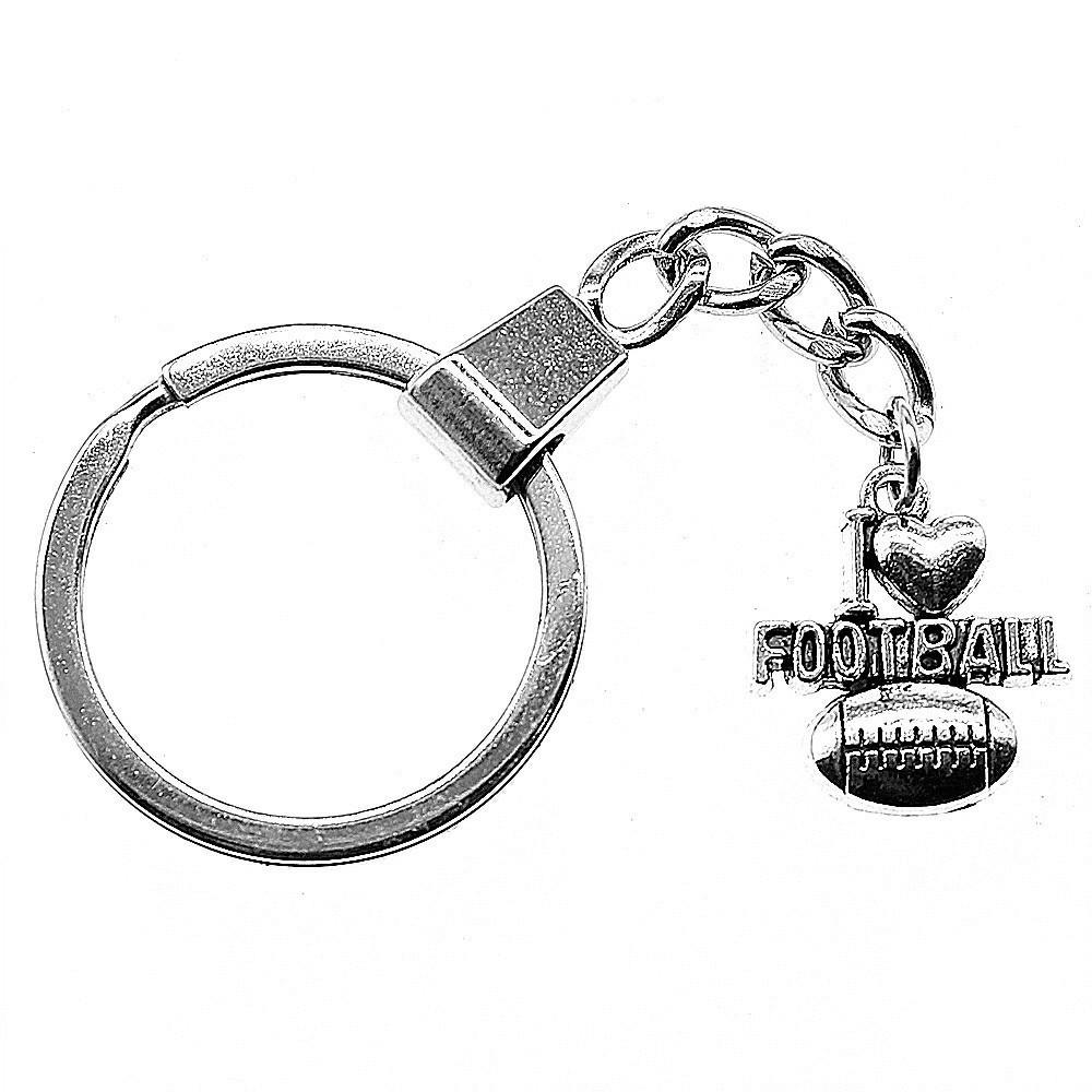 Minimalist Tags Heart Keychain Text Love Theme Key Ring 30mm Ring
