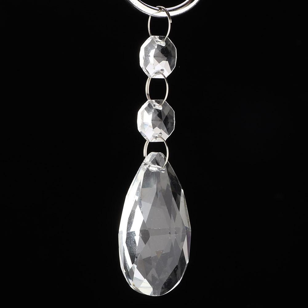 1Pcs Transparent Crystal Glass Hanging Strings Craft Decoration Accessories(#2)