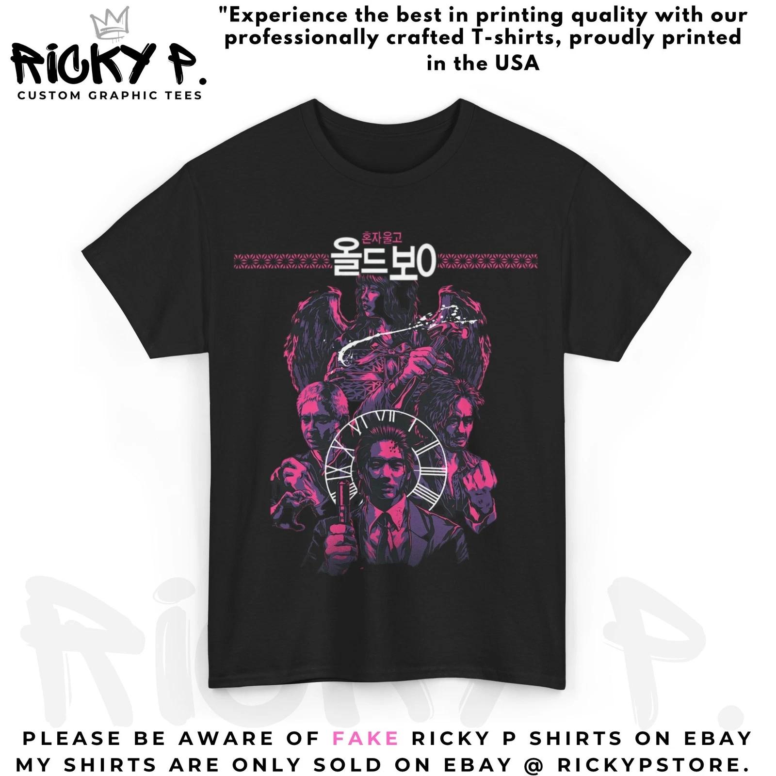 

Ricky P Old Boy 2003 Korean Park Chan Wook 100% Cotton T-shirt Mens Tees Top Unisex Heavy Cotton Tee 4XL