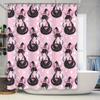 Witchy Halloween Shower Curtain Spooky Gothic Decor Dark Magic Room Divider Set Modern Bathroom Art