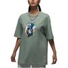 Jordan Fight T Shirts Women's Green Crew Neck Moderate FN5709-304