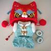 New Year Outfit For Labubu 17cm Doll Clothes Chinese Spring Festival Antique Clothes For Labubu Doll  Accessories
