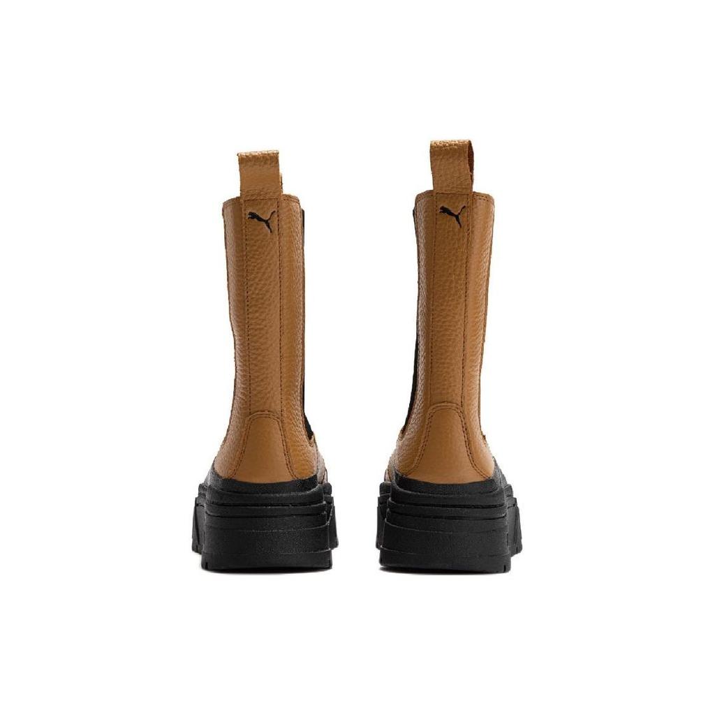 Puma Mayze Stack Chelsea Boot Desert Tan Damen Sneaker Braun 386742-01