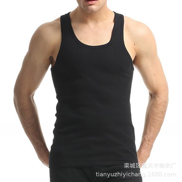 Men's Modal Summer Elastic Vest with Thin Suspenders