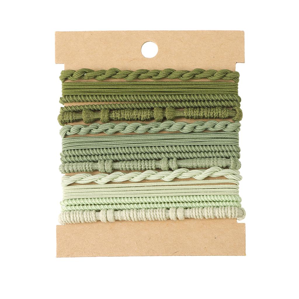 12Pcs Korean Strong Women Hair Scrunchies Girls Elastic Hair Rubber Bands Ponytail Hair Holders Nylon Hair Ties Hair Accessories