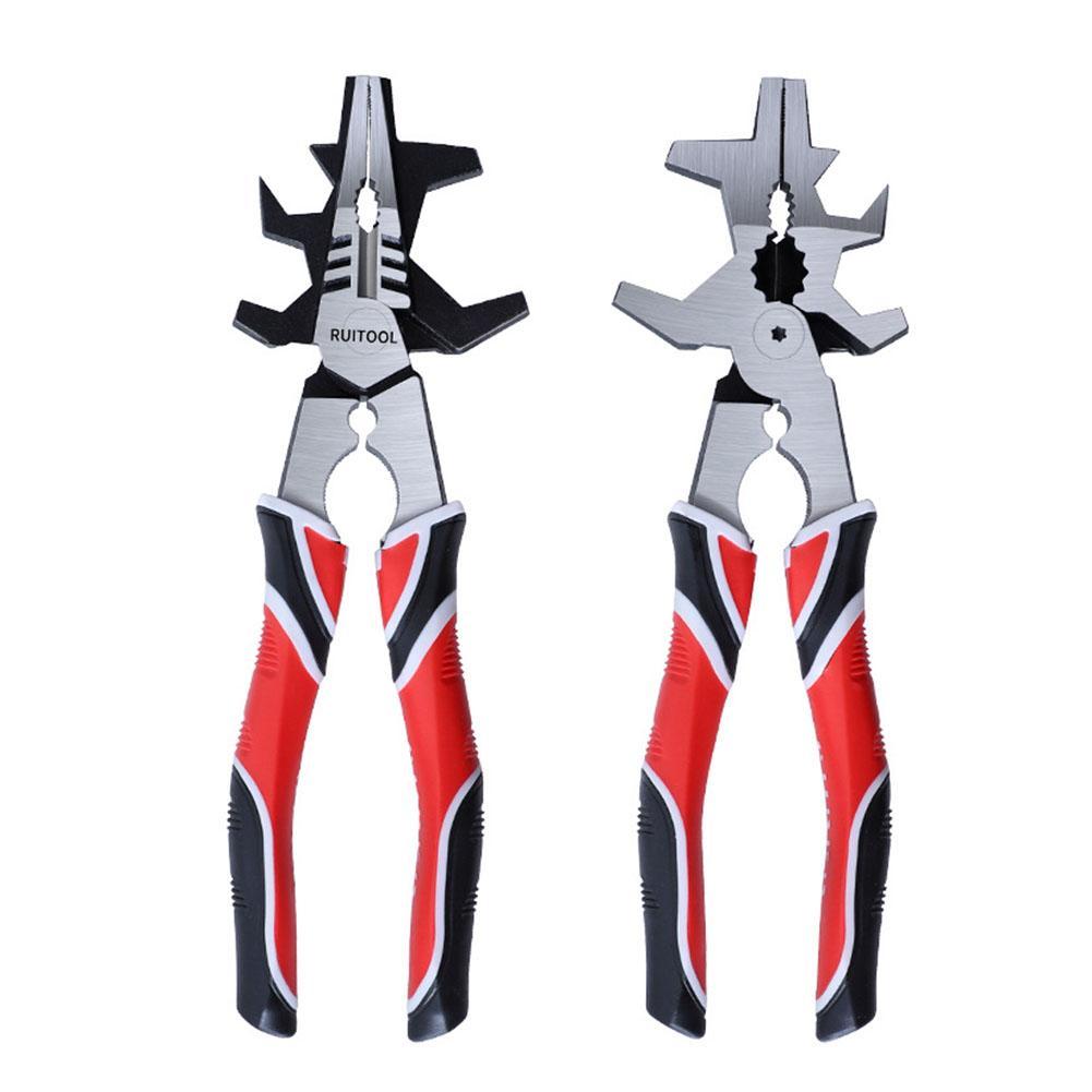 8inches Multifunctional High Carbon Steel Welding Pliers Rubber Anti Slip Grip Suitable For Electric/gas Welding Smooth Sur Y3Q5