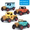 4 Pcs Random Children Classic Alloy Pull Back Car 3 Year Kid Trucks 1:32 Simulation Model Game Toys For Boys Gifts