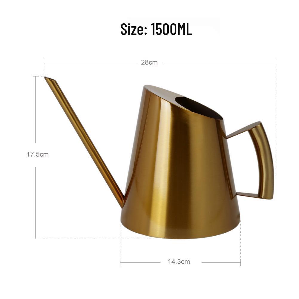 Złoty Retro Stalowy Czajnik Do Podlewania Ogrodów