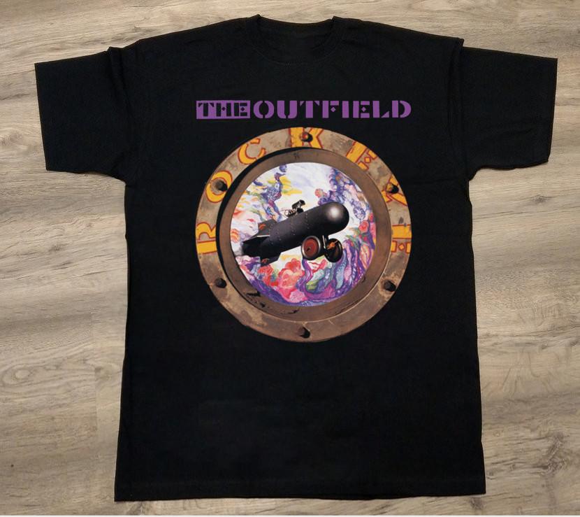 

Rockeye Album The Outfield Band Black T-T-Shirt Album Full Size 3XL