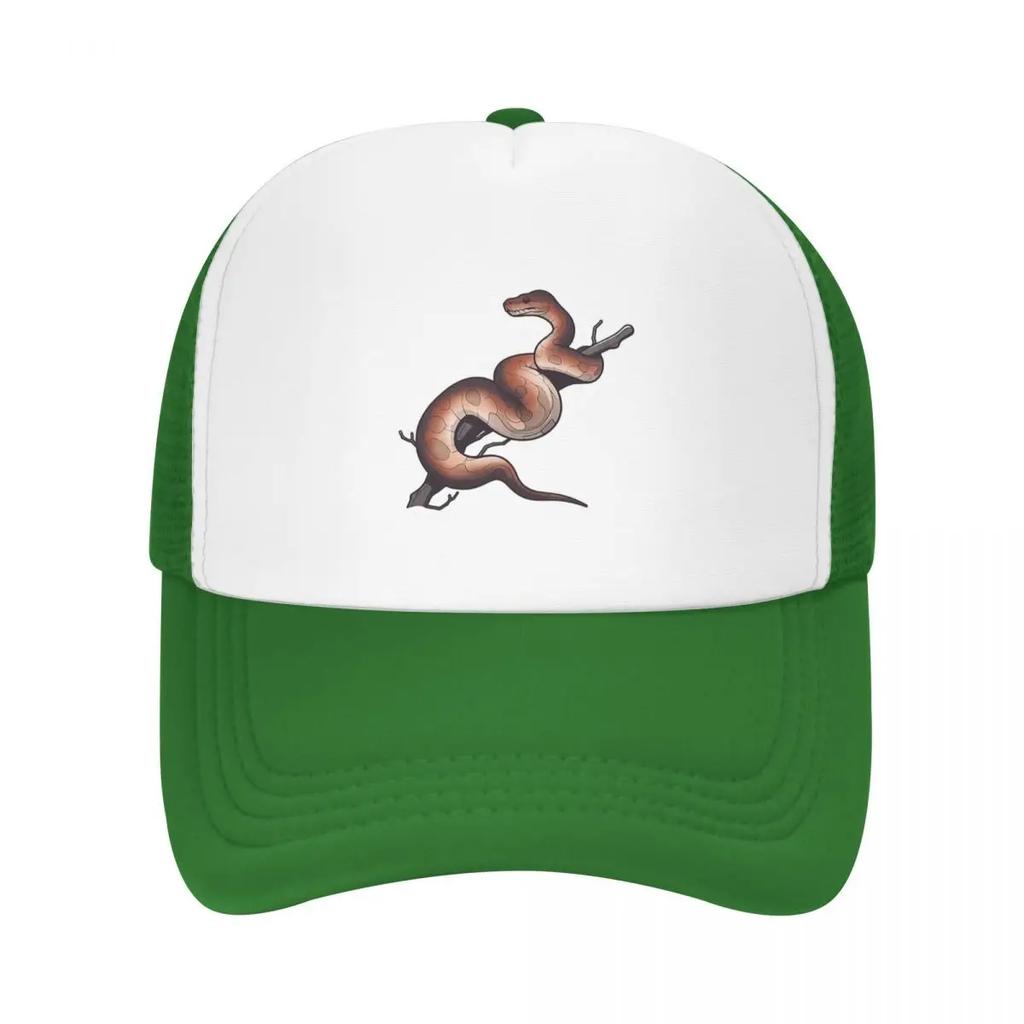 Ball Python Snake Cap Fashion Casual Mesh Baseball Caps Adjustable Hat Hip Hop Summer Unisex Baseball Hats Polychromatic